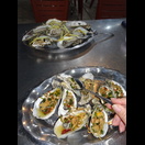 Austern, überbacken und roh